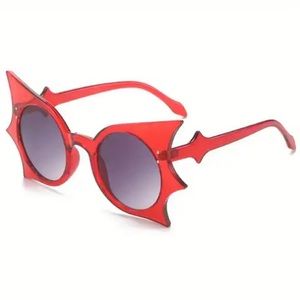 Bat Wing Sunglasses - Red